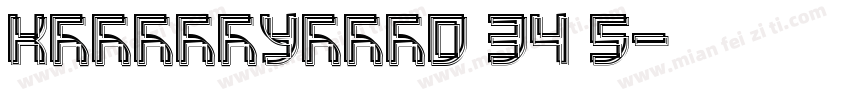 KSQTNJUREN0 34 5字体转换